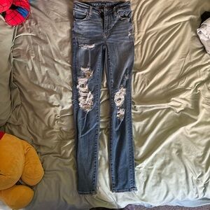 American eagle skinny jeans Size 0 Worn once maybe twice. Very good condition.